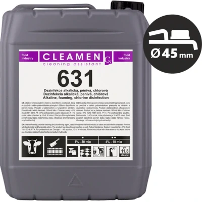 CLEAMEN 631 Vysoce pěnivý alkalický chlorový čistič